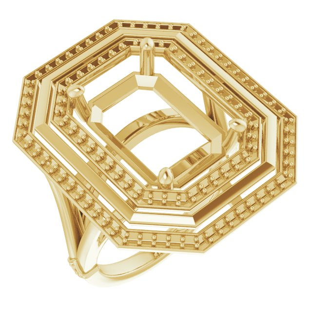 Double Halo-Style Ring
