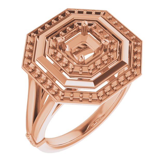 Double Halo-Style Ring