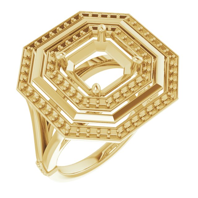 Double Halo-Style Ring