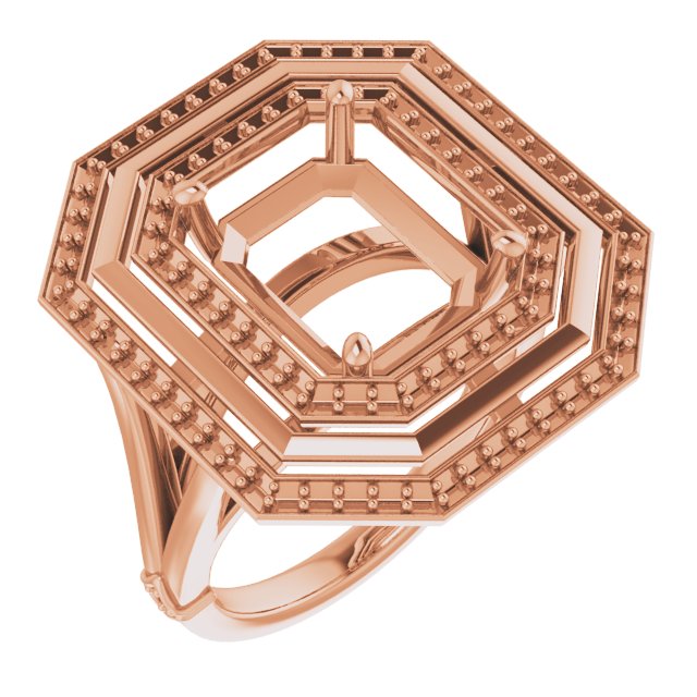 Double Halo-Style Ring
