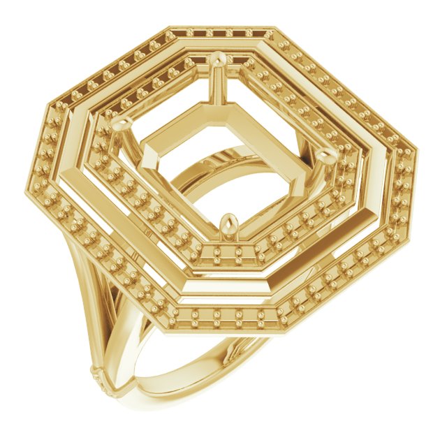 Double Halo-Style Ring