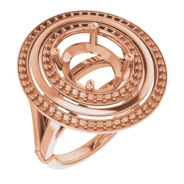 Double Halo-Style Ring