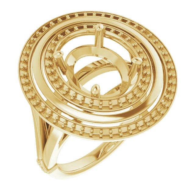Double Halo-Style Ring
