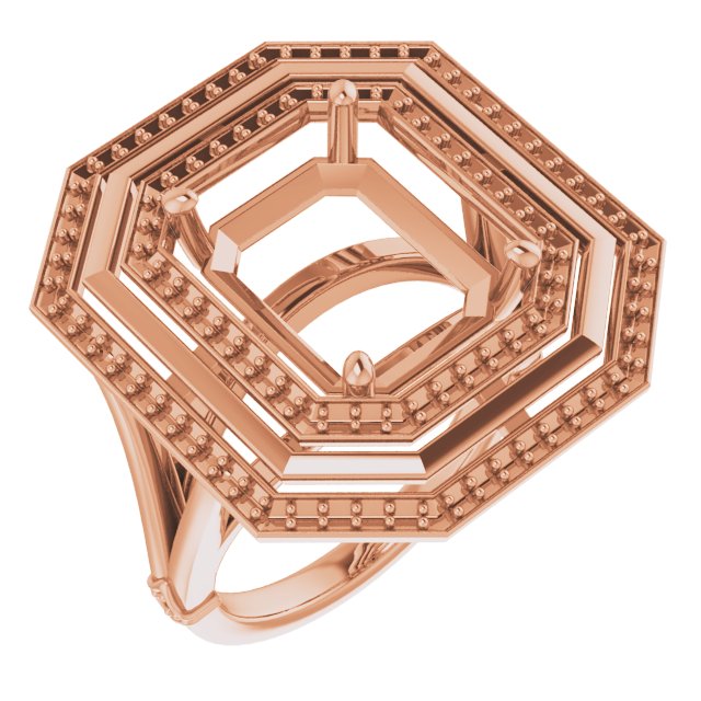 Double Halo-Style Ring