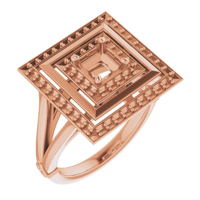 Double Halo-Style Ring