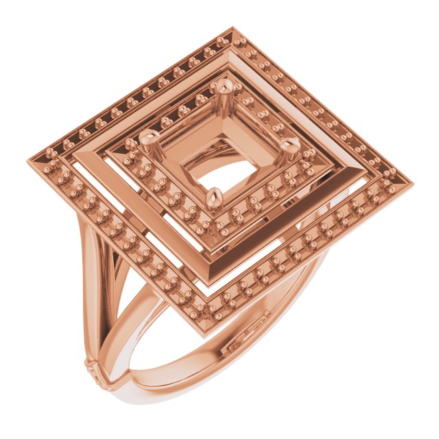Double Halo-Style Ring