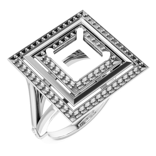 Double Halo-Style Ring
