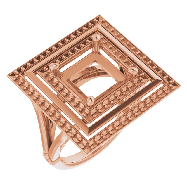 Double Halo-Style Ring