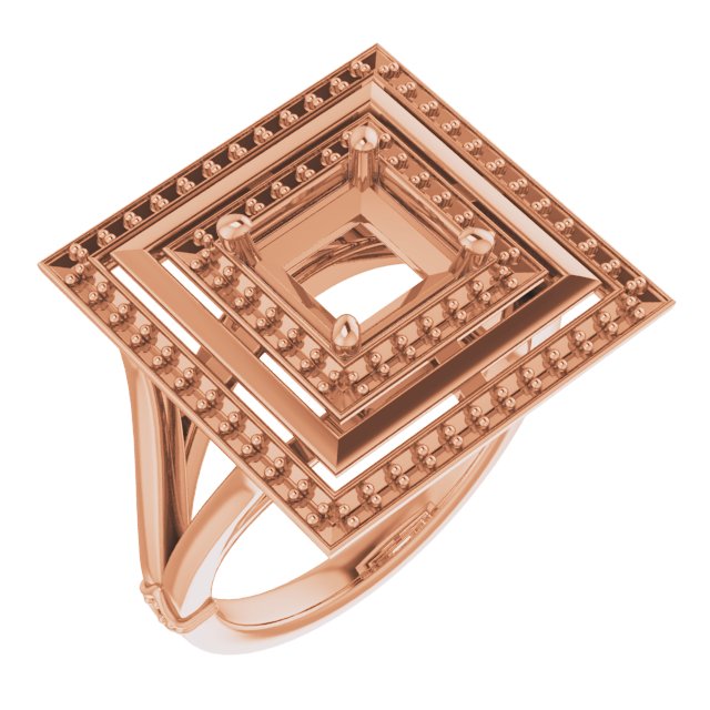 Double Halo-Style Ring