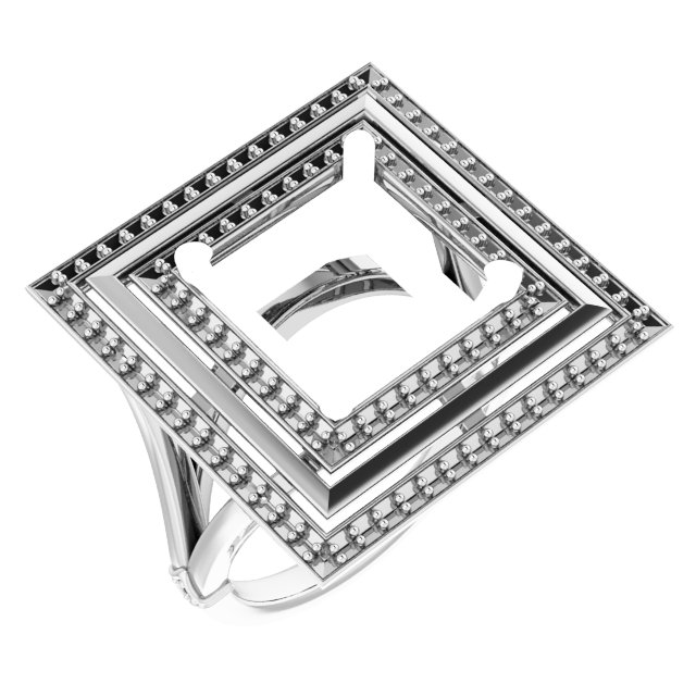 Double Halo-Style Ring