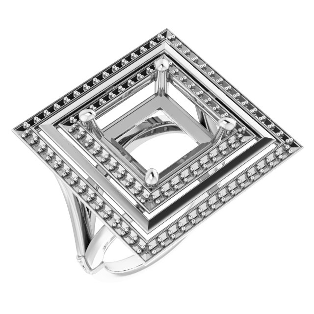 Double Halo-Style Ring