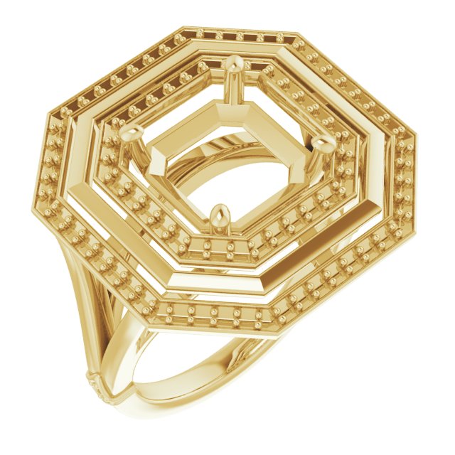 Double Halo-Style Ring