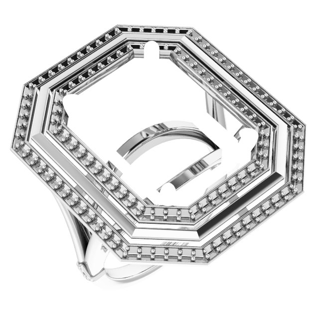 Double Halo-Style Ring