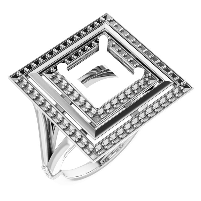 Double Halo-Style Ring