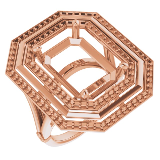 Double Halo-Style Ring