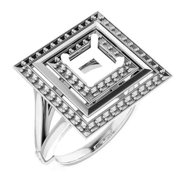 Double Halo-Style Ring