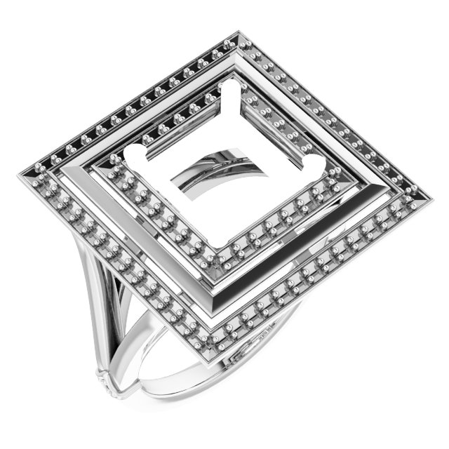 Double Halo-Style Ring