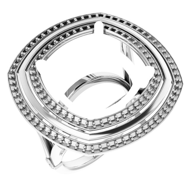 Double Halo-Style Ring