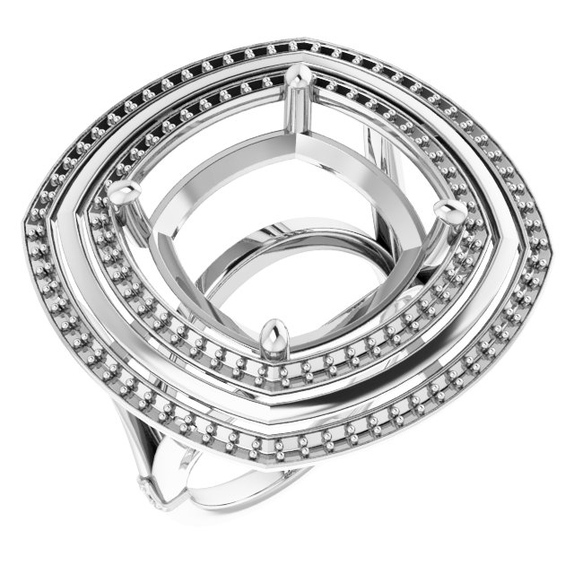 Double Halo-Style Ring
