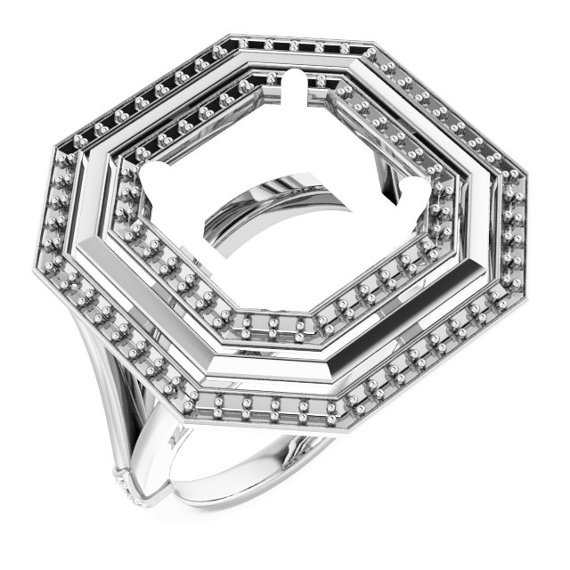 Double Halo-Style Ring
