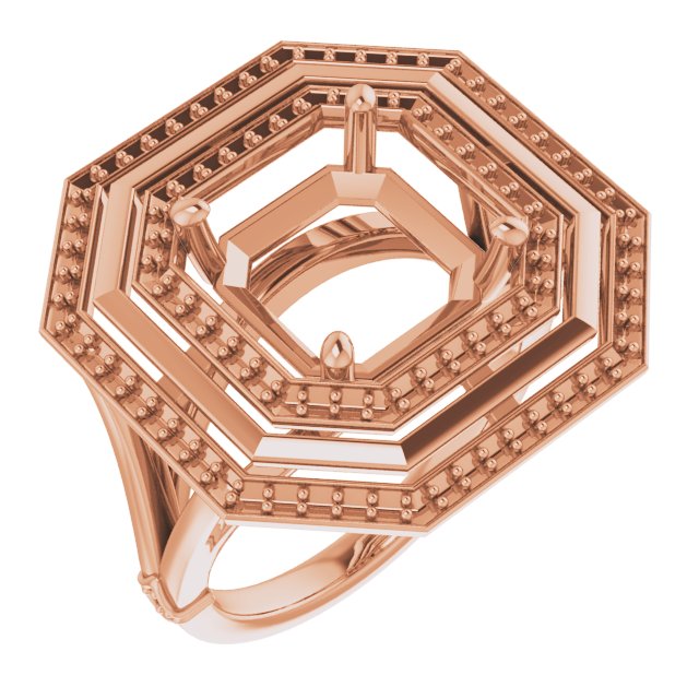 Double Halo-Style Ring