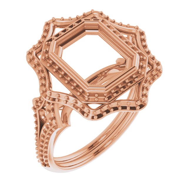 Bezel-Set Halo-Style Ring