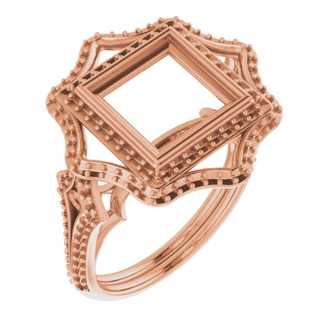 Bezel-Set Halo-Style Ring
