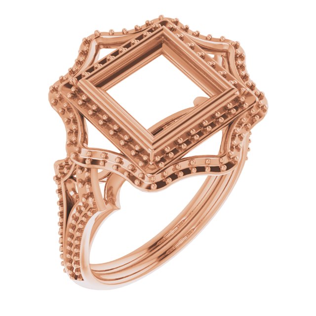 Bezel-Set Halo-Style Ring