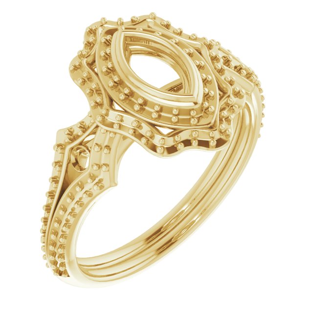 Bezel-Set Halo-Style Ring