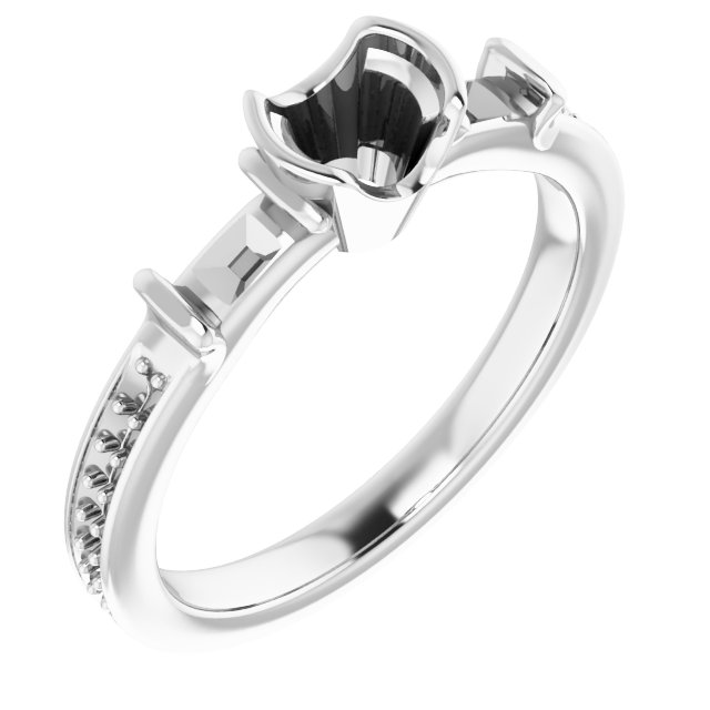Bezel-Set Accented Ring