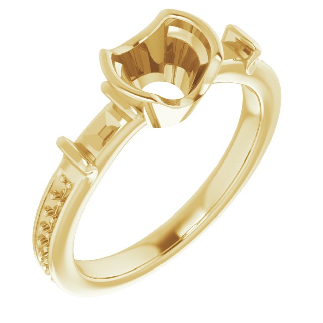Bezel-Set Accented Ring