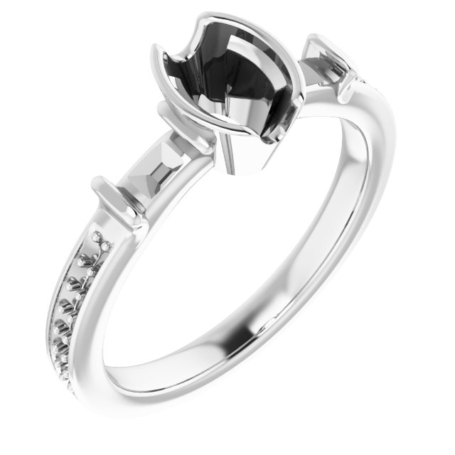 Bezel-Set Accented Ring