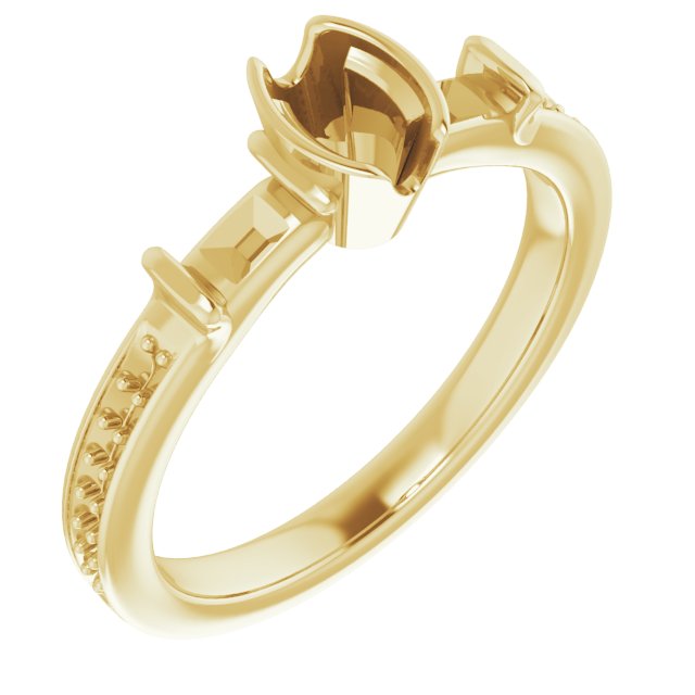 Bezel-Set Accented Ring