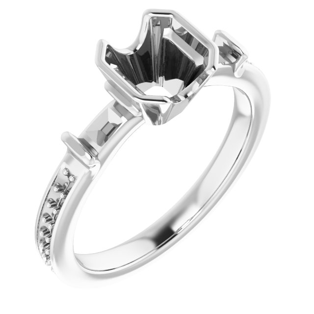 Bezel-Set Accented Ring