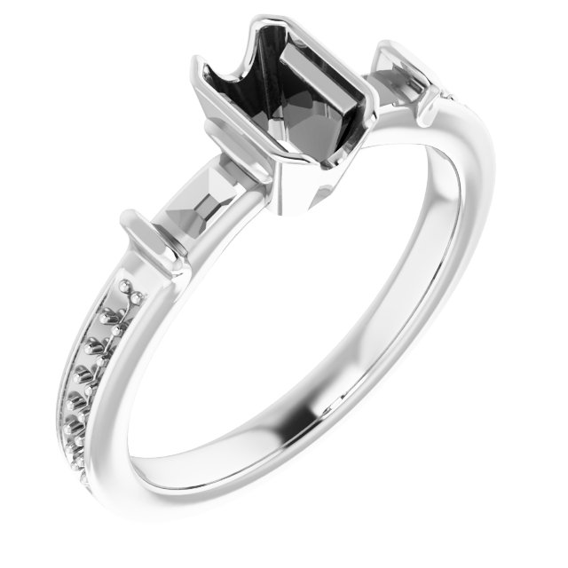 Bezel-Set Accented Ring