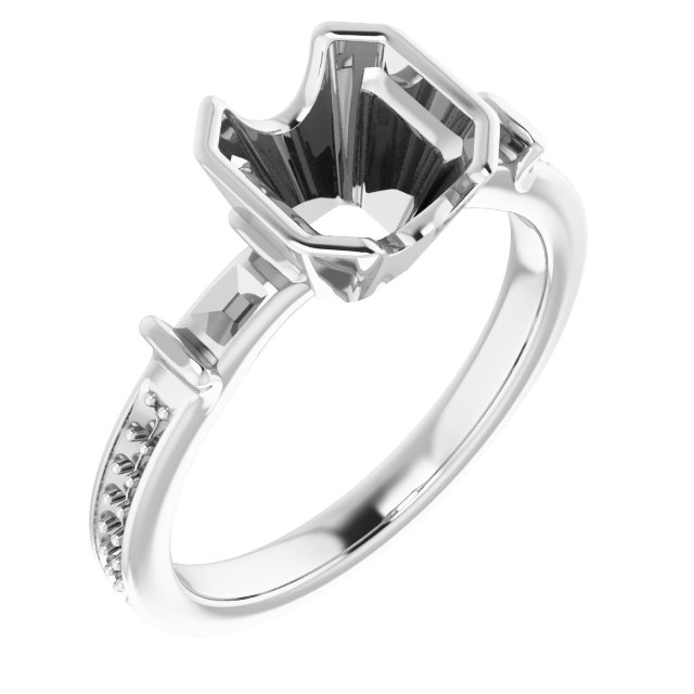 Bezel-Set Accented Ring