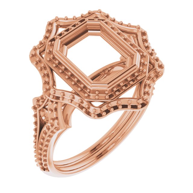 Bezel-Set Halo-Style Ring
