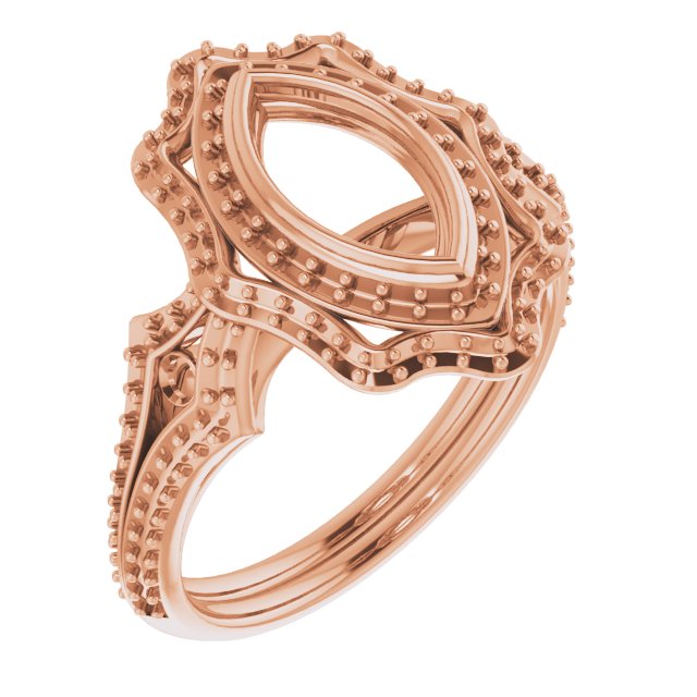 Bezel-Set Halo-Style Ring