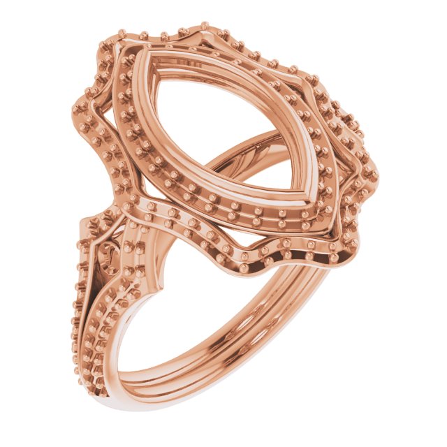 Bezel-Set Halo-Style Ring