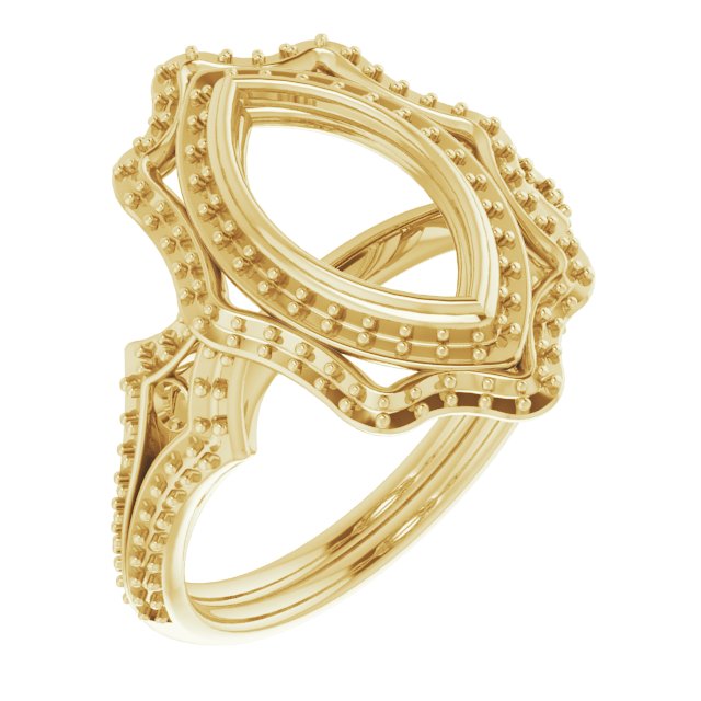 Bezel-Set Halo-Style Ring