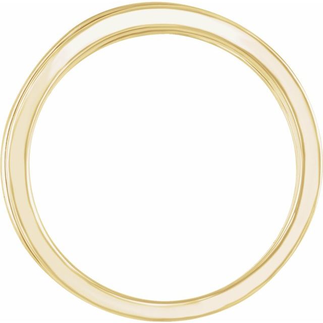 14K Yellow 10.2 mm Criss-Cross Ring