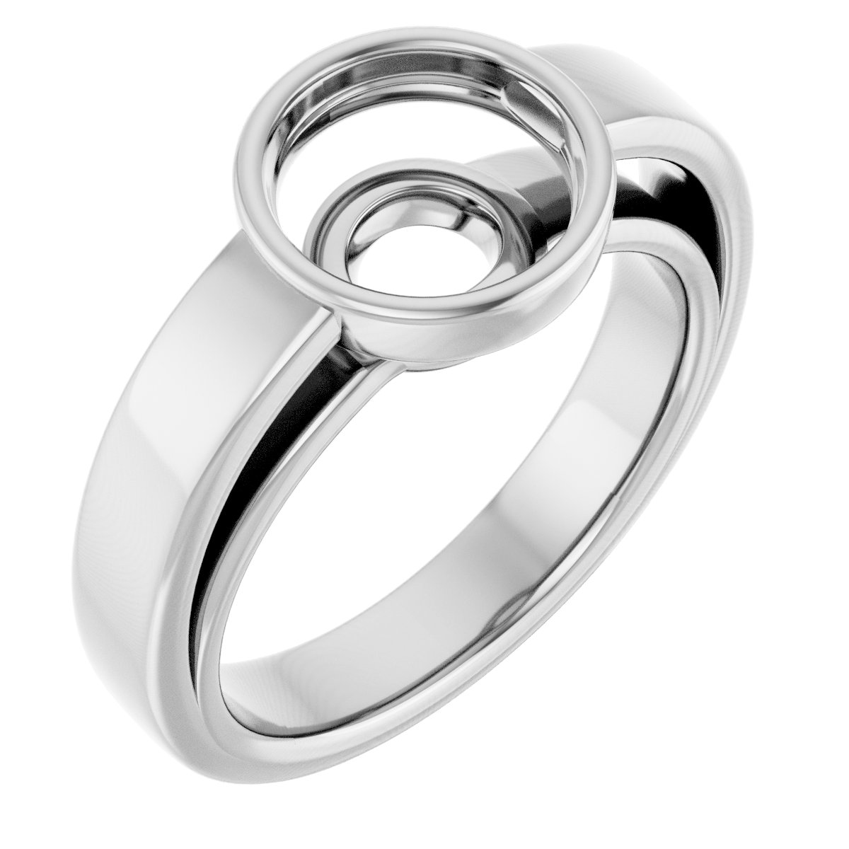 Bezel-Set Solitaire Engagement Ring