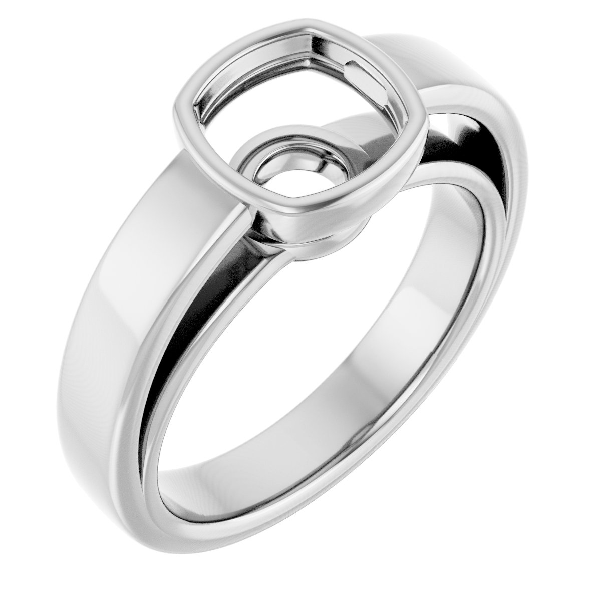 Bezel-Set Solitaire Engagement Ring