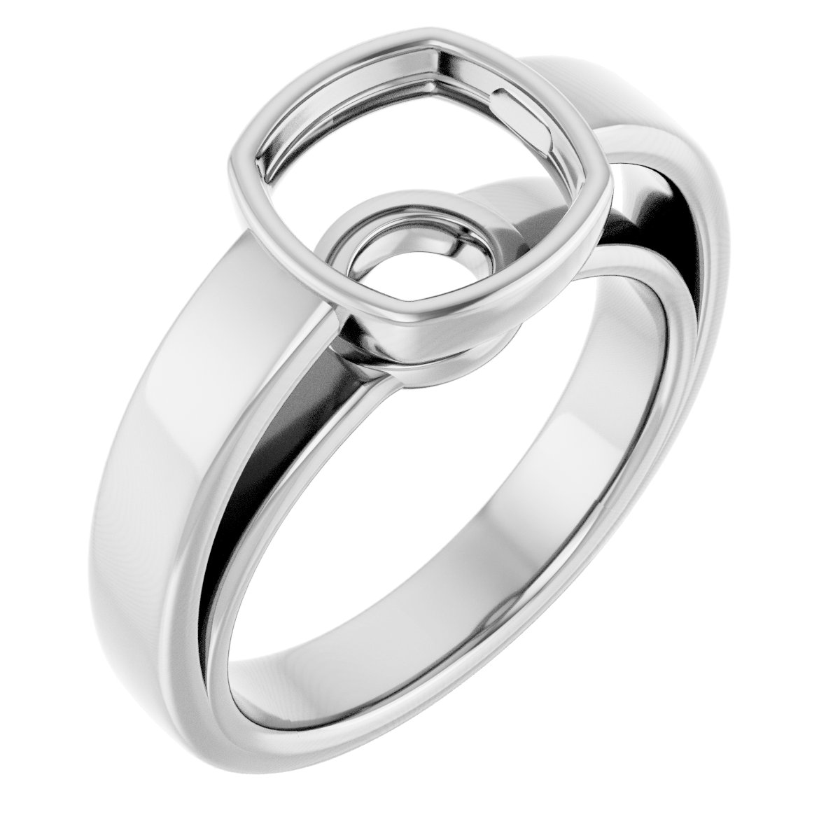 Bezel-Set Solitaire Engagement Ring