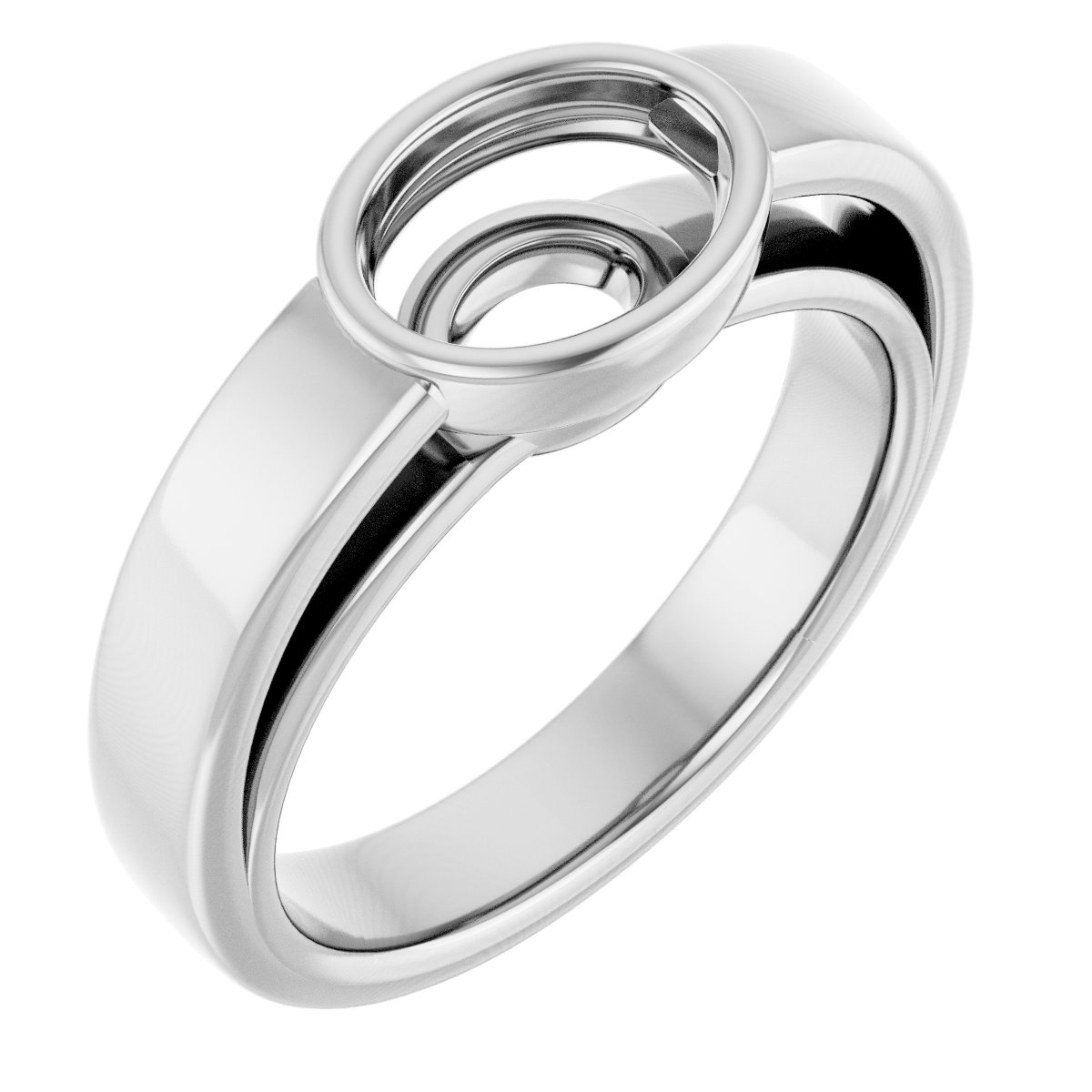 Bezel-Set Solitaire Engagement Ring