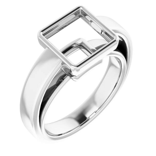 Bezel-Set Solitaire Engagement Ring