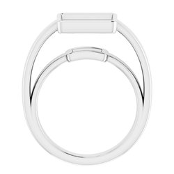 Bezel-Set Solitaire Engagement Ring 