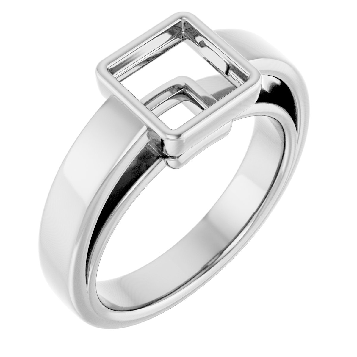 Bezel-Set Solitaire Engagement Ring