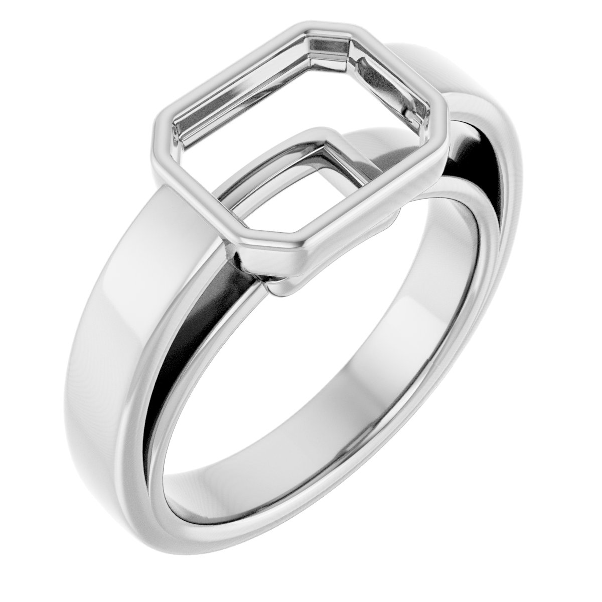 Bezel-Set Solitaire Engagement Ring