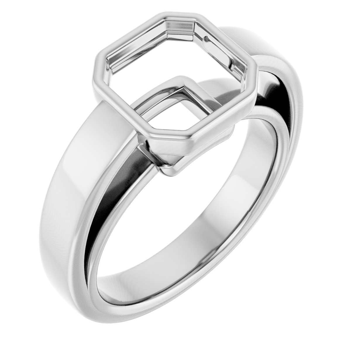 Bezel-Set Solitaire Engagement Ring